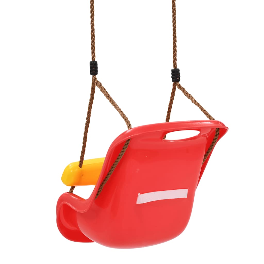 Baby Swing with Safety Belt PP Red