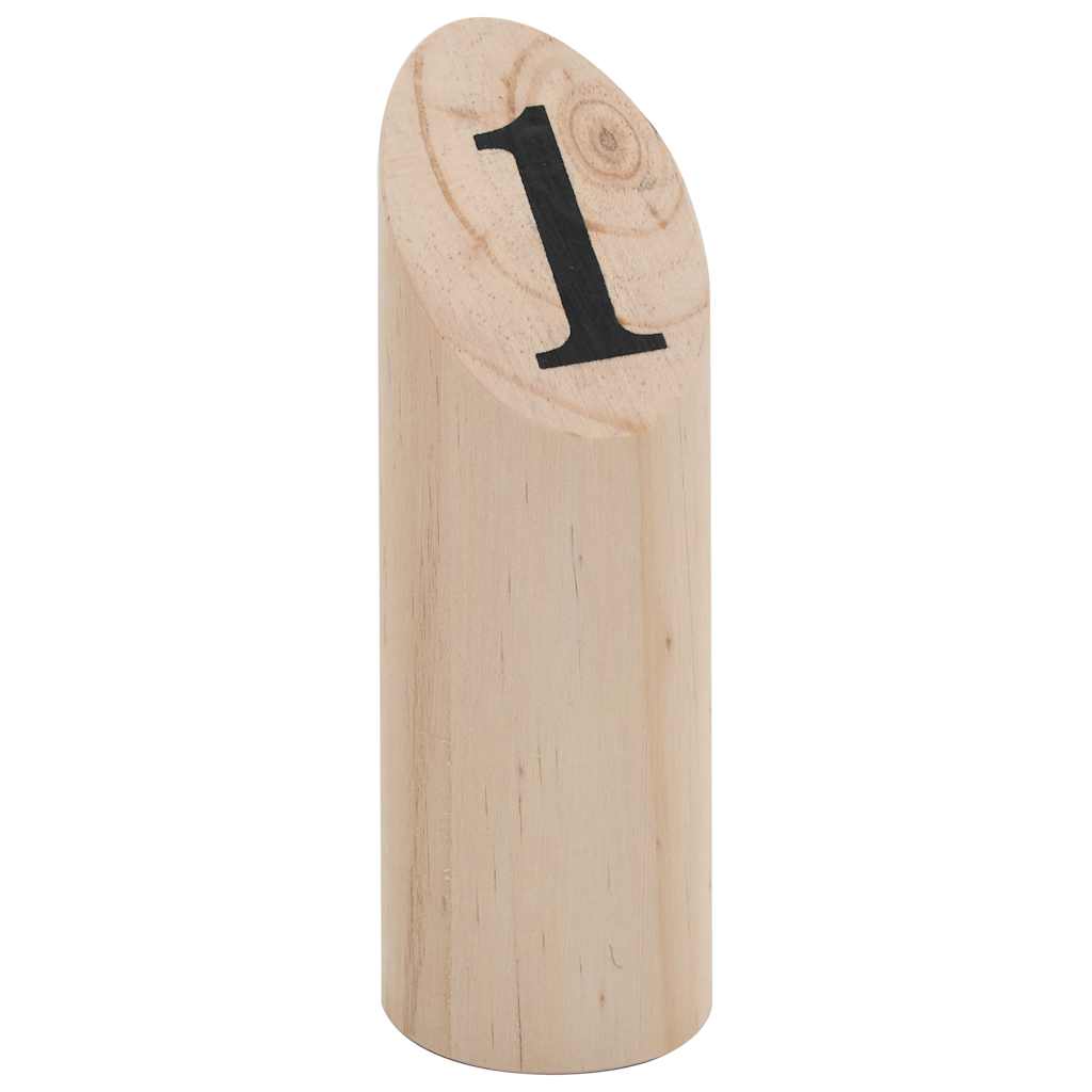 Kubb game set wood