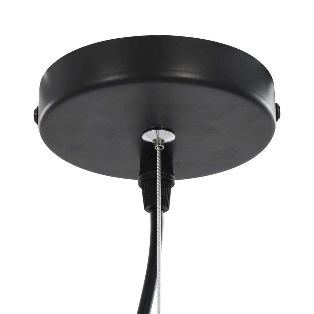 Ceiling lights 2 pcs. Black and gold hemispherical 50cm E27