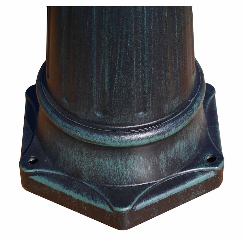 Garden Lantern 3-flame 230 cm Dark Green/Black Aluminum