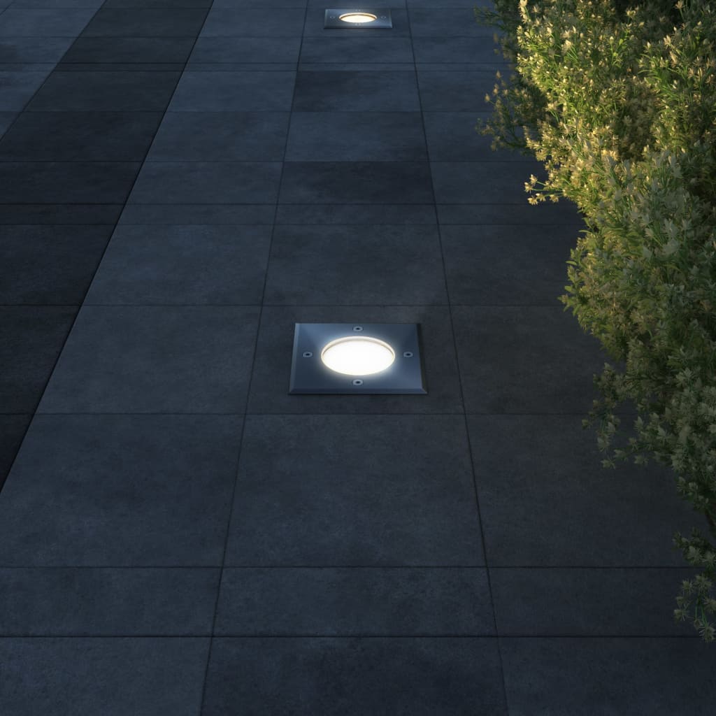 Outdoor Floor Lights 3 Pcs. Square