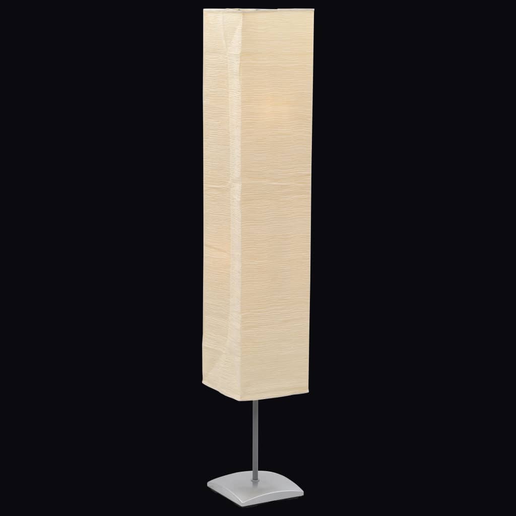 Floor Lamp with Steel Stand 135 cm Beige