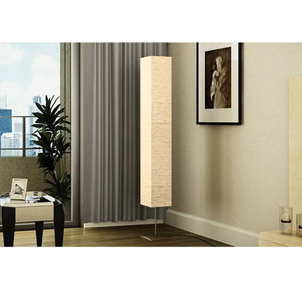 Standleuchte mit Stahlständer 170 cm Beige