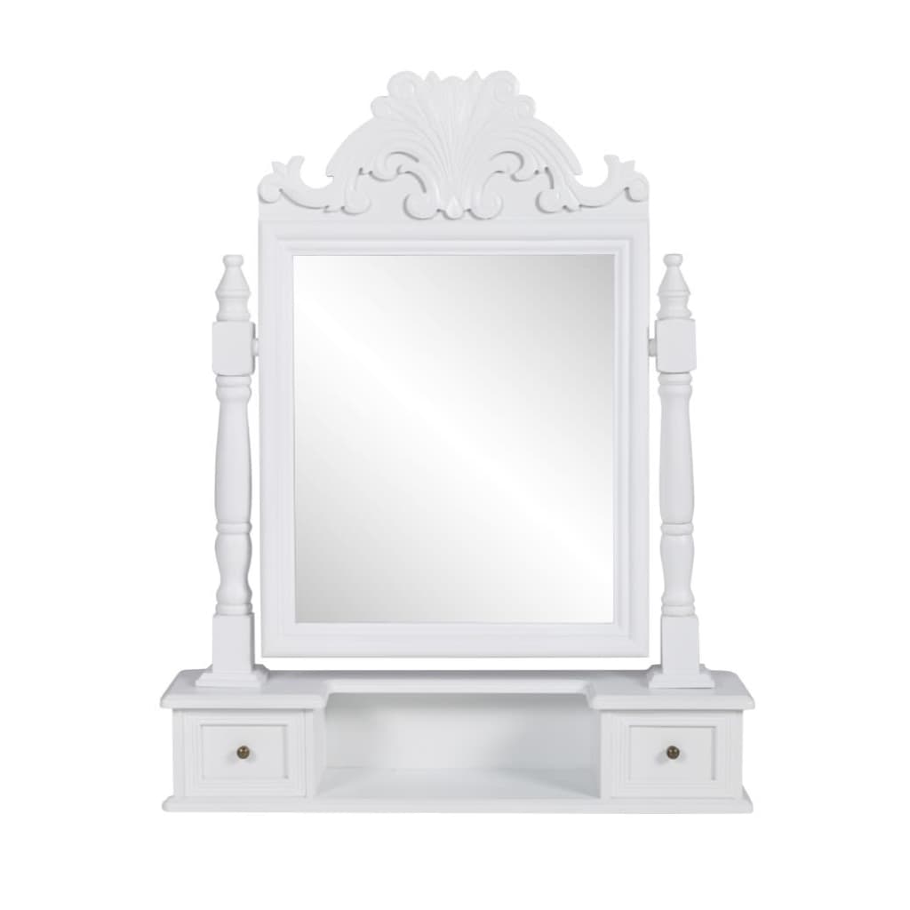 Dressing Table with Mirror Rectangular Swivel MDF