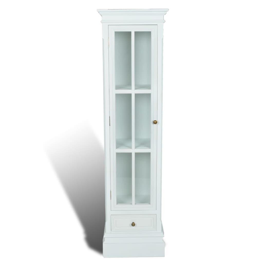 Bookcase 3 Compartments White Wood