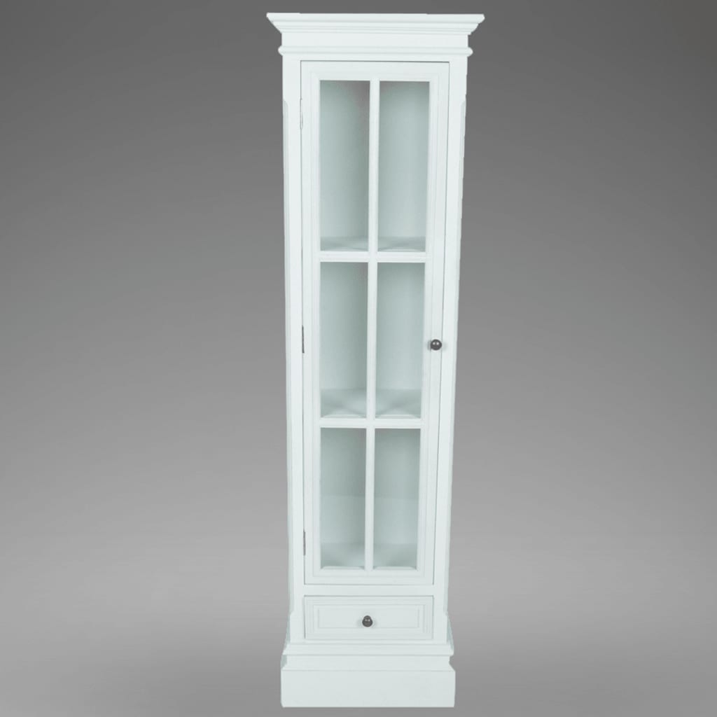 Bookcase 3 Compartments White Wood