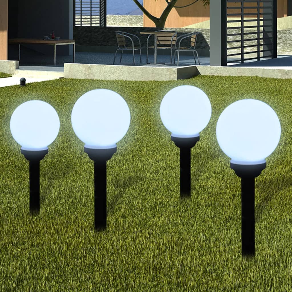 Path lights 4 pcs. LED 15 cm with ground spike