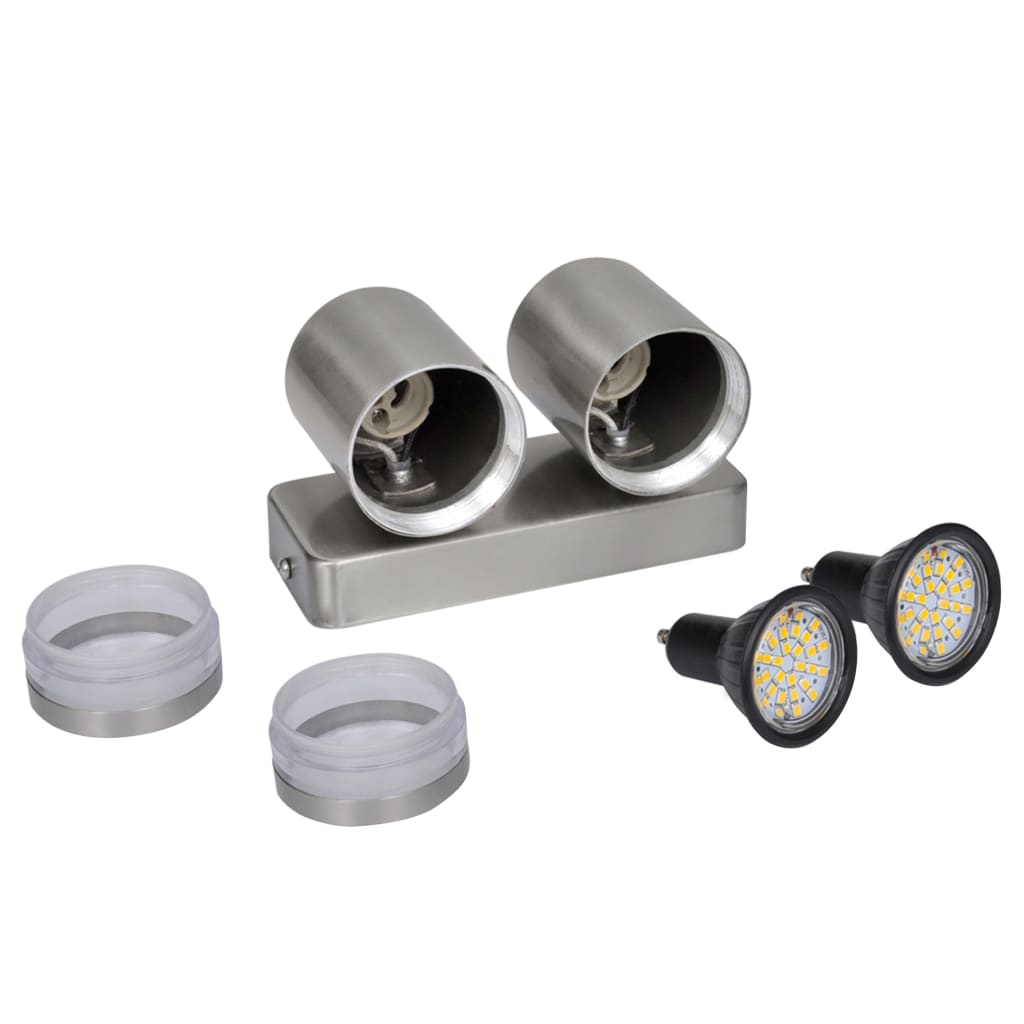 LED Wall Light Stainless Steel Downward Beam Cone Shape