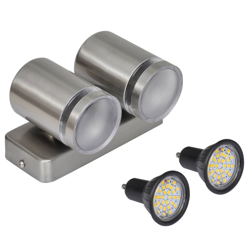 LED Wall Light Stainless Steel Downward Beam Cone Shape