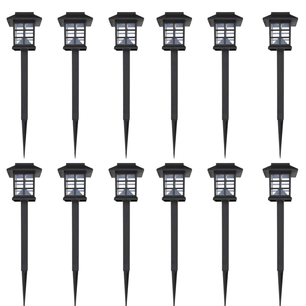 Solar Light LED Light Set for Outdoor Use 12 Pieces