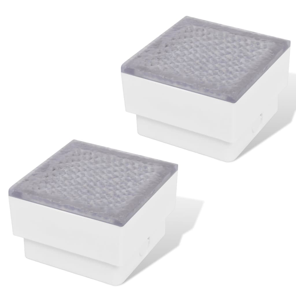 2 x LED recessed floor light 100 x 100 x 68 mm