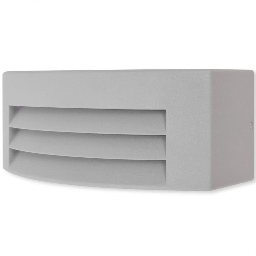 outdoor wall light light gray aluminum