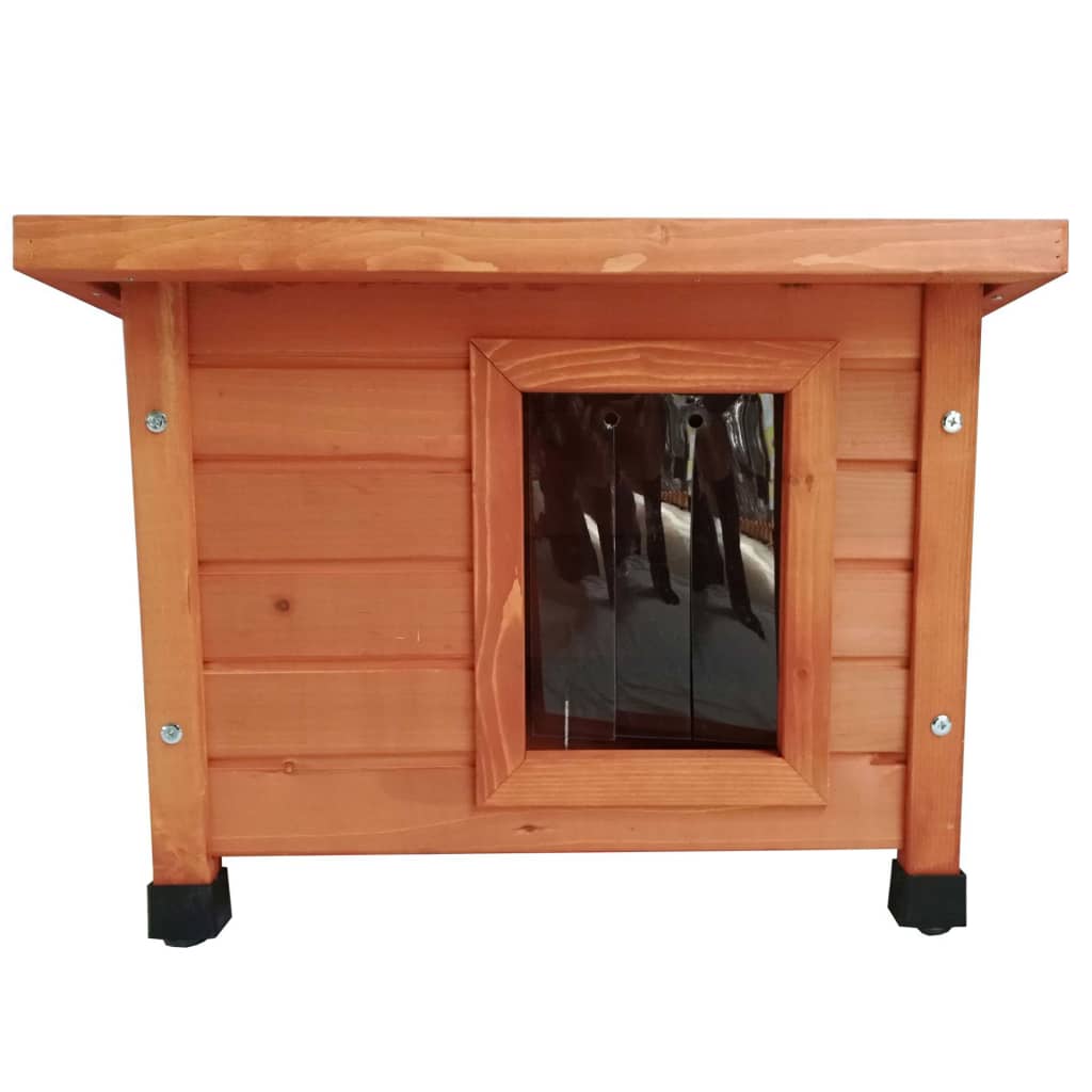 Outdoor Katzenhaus 57x45x43 cm Holz Braun