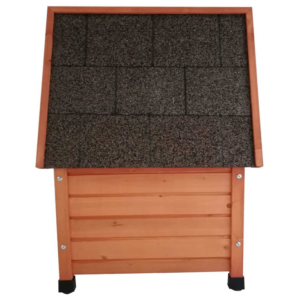 Outdoor Katzenhaus 57x45x43 cm Holz Braun