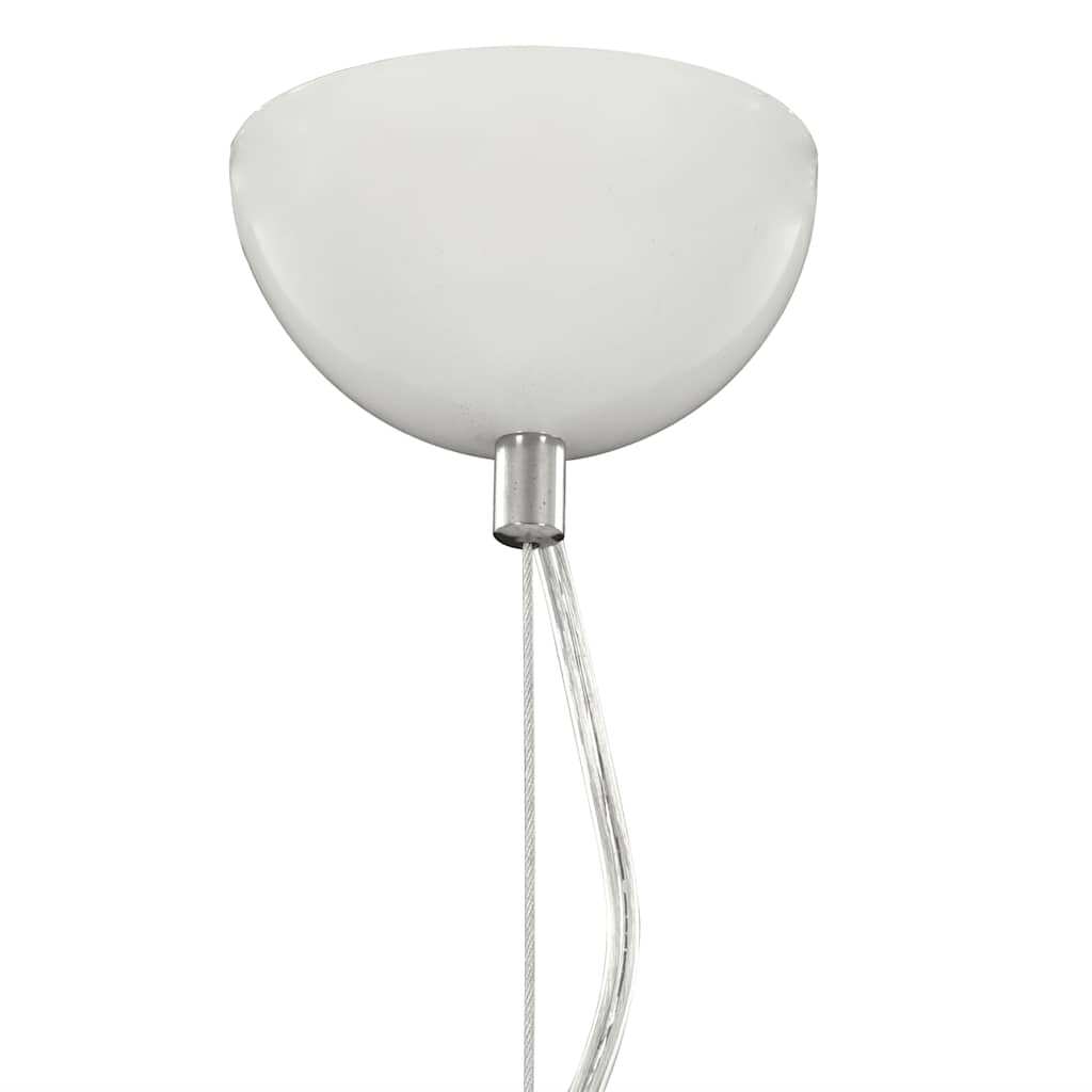 Pendant lamp white and silver Ø50 cm E27