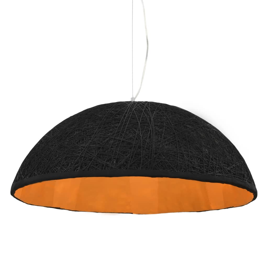 Pendant lamp black and gold Ø70 cm E27