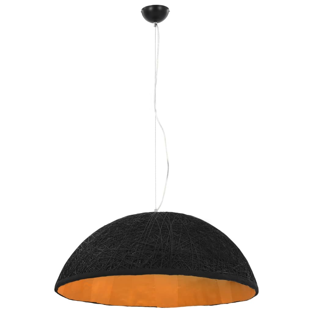 Pendant lamp black and gold Ø70 cm E27