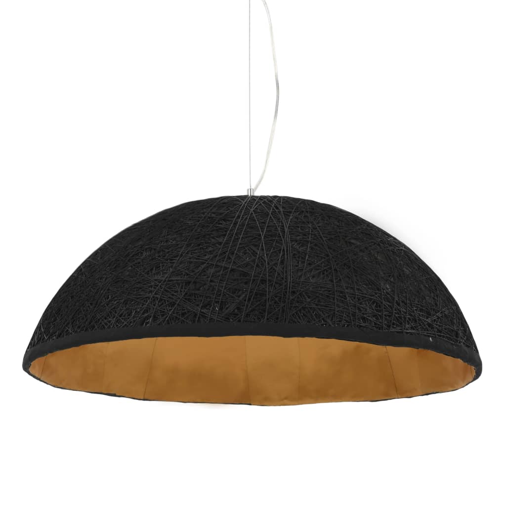 Pendant lamp black and gold Ø70 cm E27