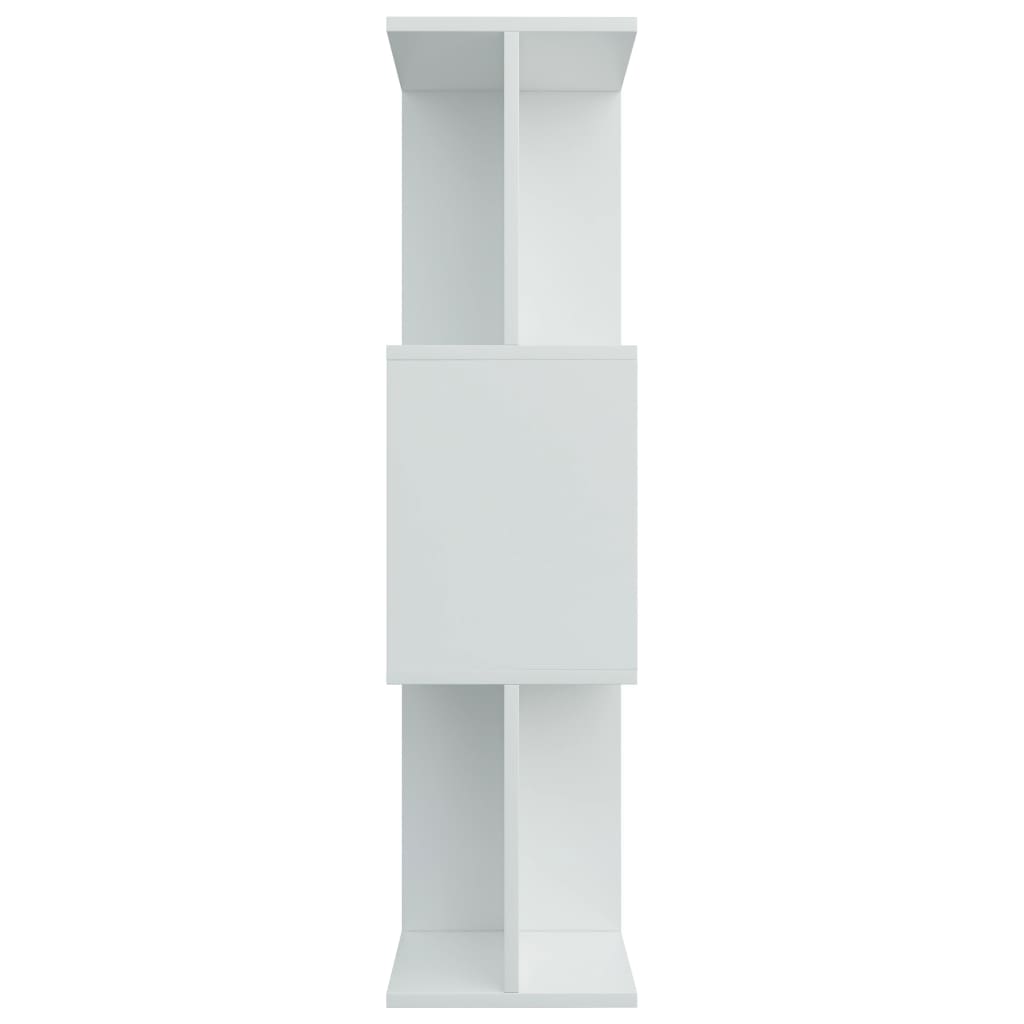 Bookshelf/Room Divider White 80x24x96 cm Wood Material