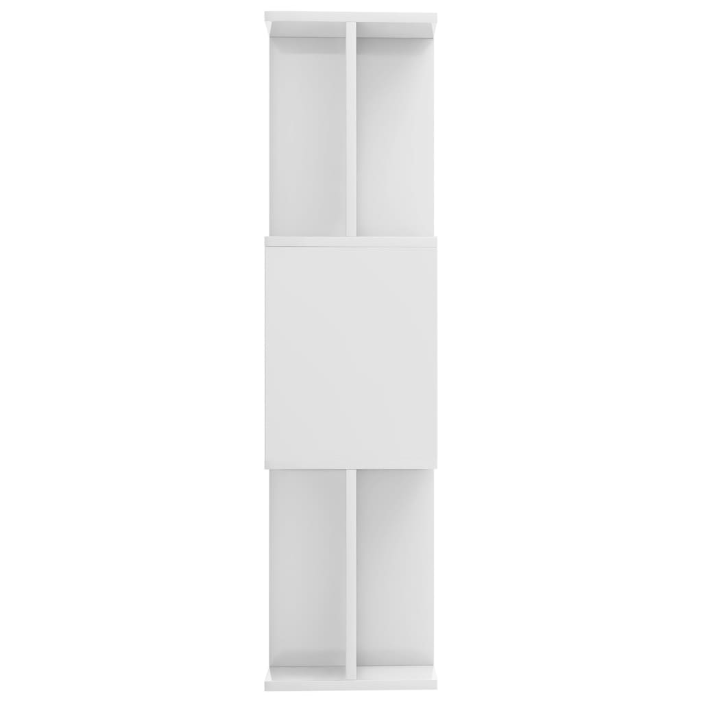 Bookshelf/Room Divider High Gloss White 80x24x96 cm