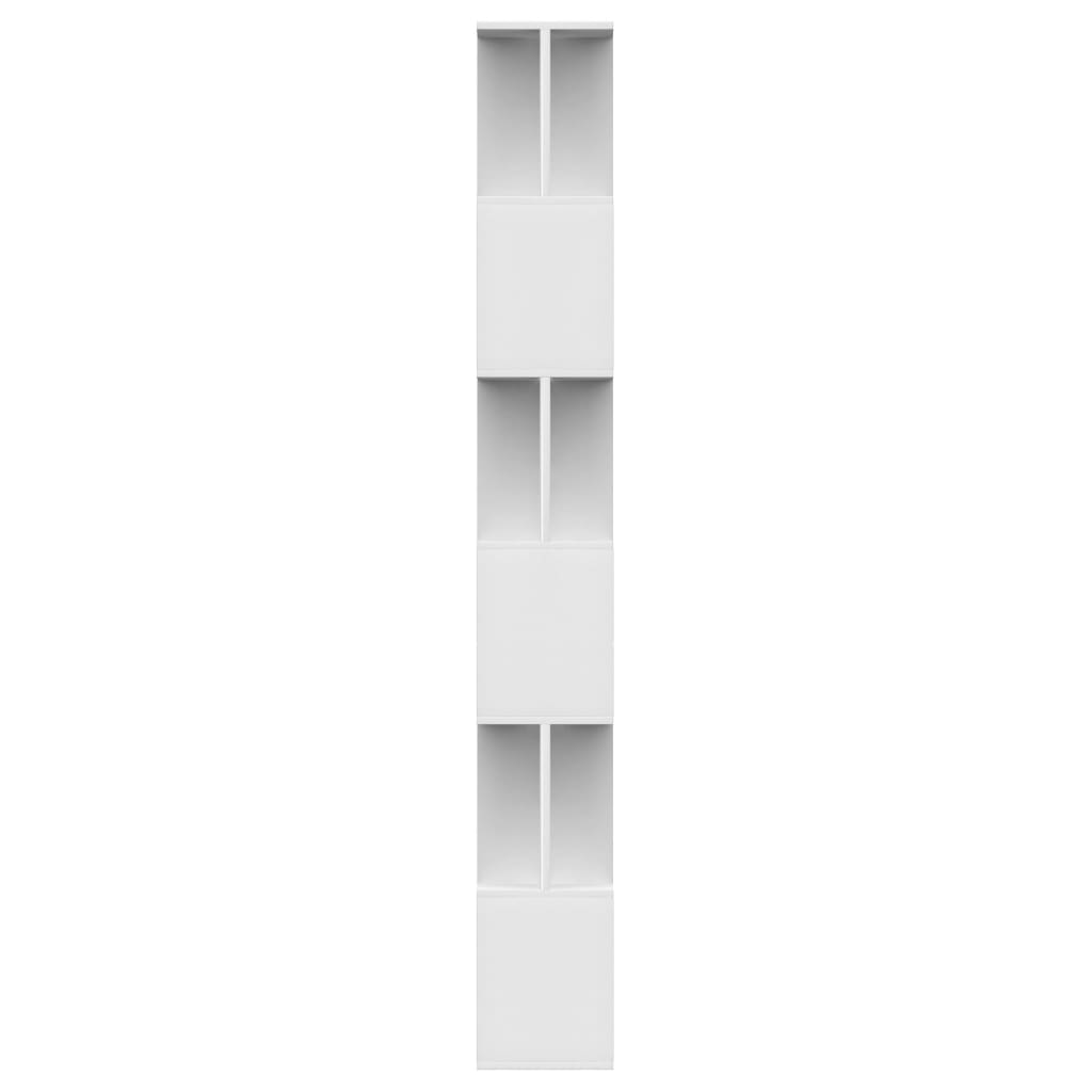 Bookshelf/Room Divider White 80x24x192 cm Wood Material