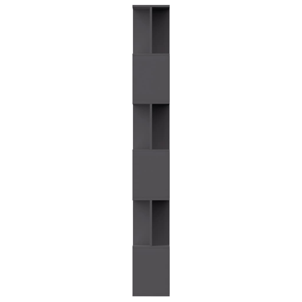 Bookshelf/Room Divider Grey 80x24x192 cm Wood Material