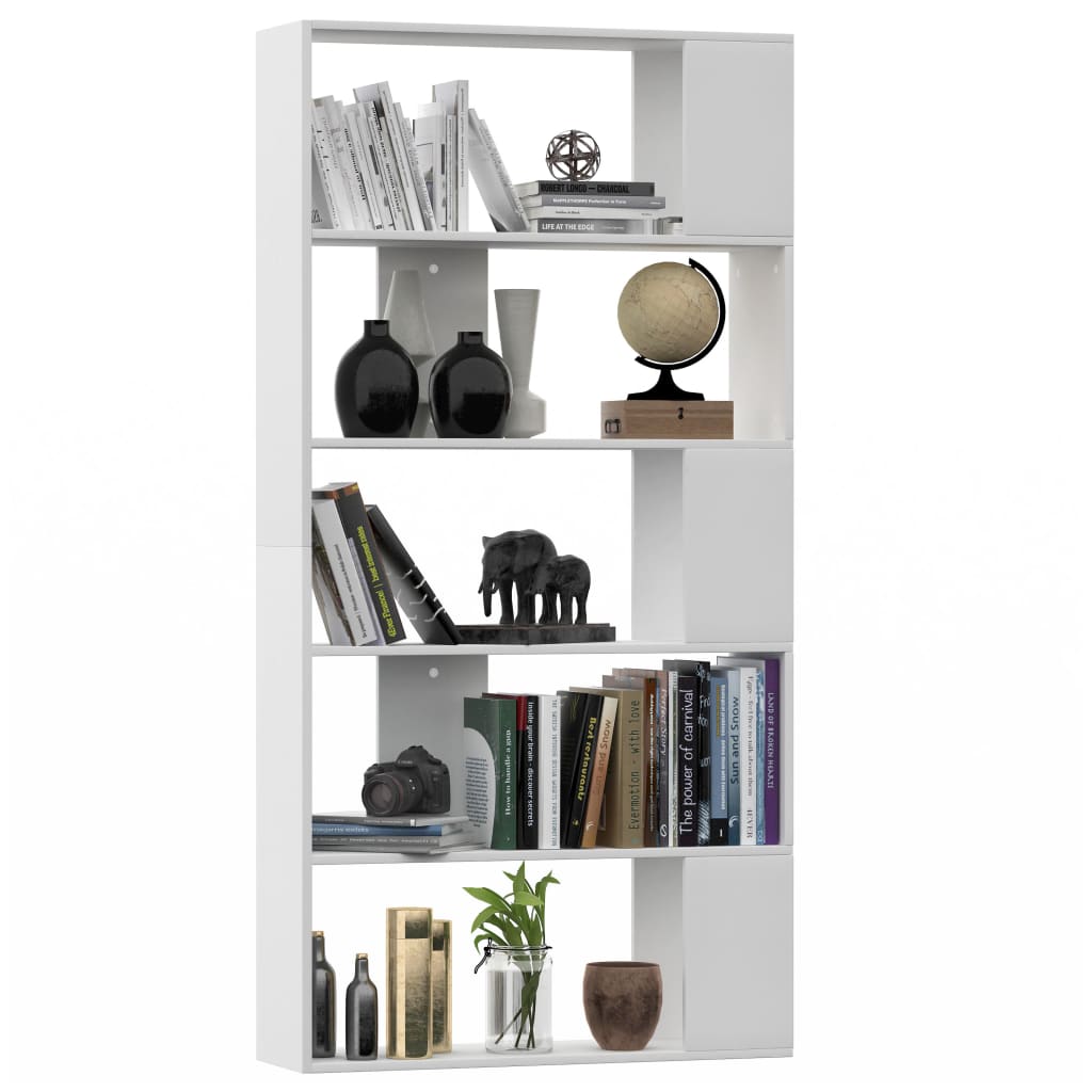 Bookshelf/Room Divider White 80x24x159 cm Wood Material