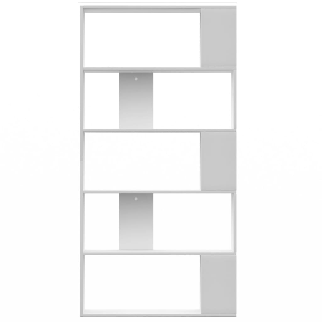 Bookshelf/Room Divider White 80x24x159 cm Wood Material