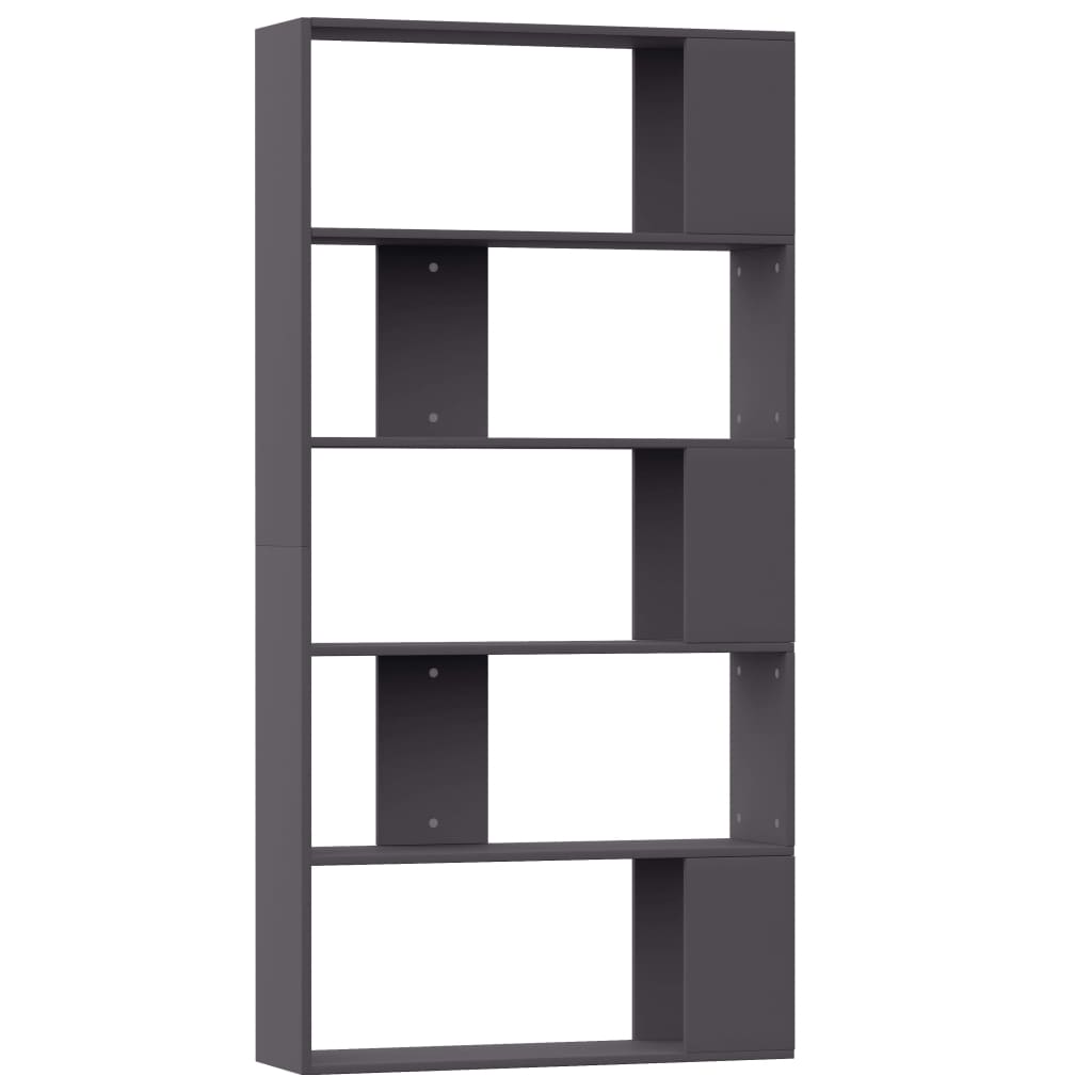 Bookshelf/Room Divider Grey 80x24x159 cm Wood Material