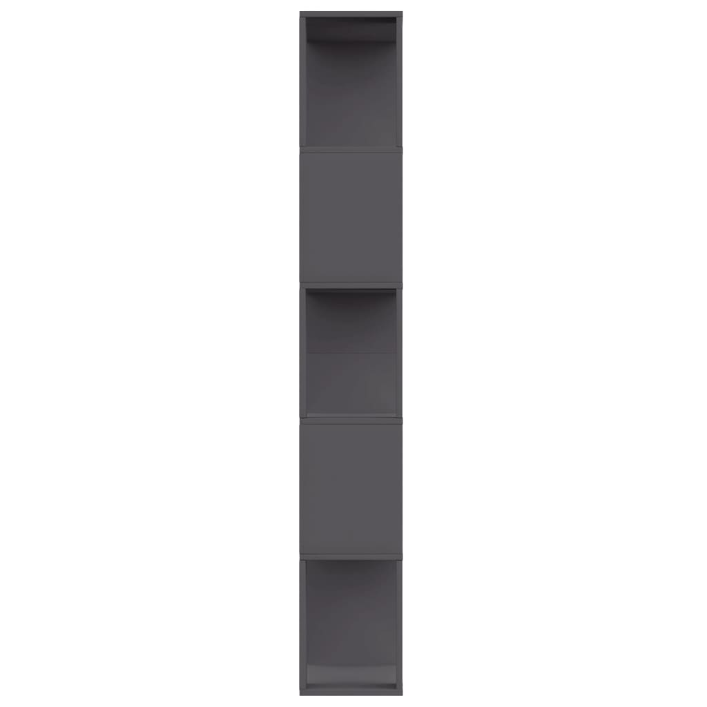 Bookshelf/Room Divider Grey 80x24x159 cm Wood Material