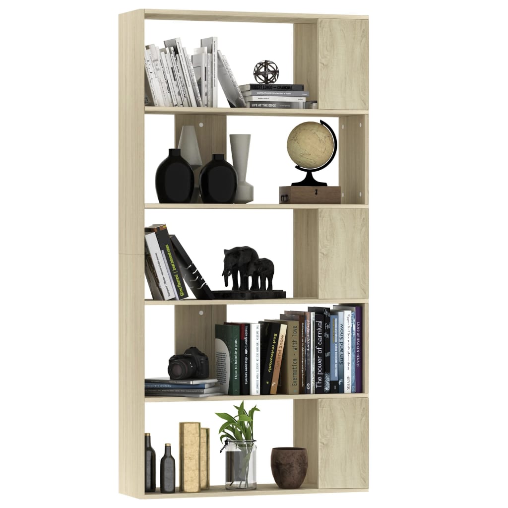 Bookshelf/Room Divider Sonoma Oak 80x24x159 cm Wood Material