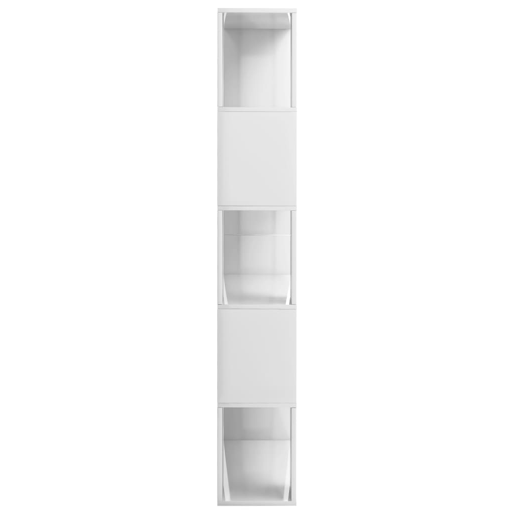 Bookshelf/Room Divider High Gloss White 80x24x159 cm