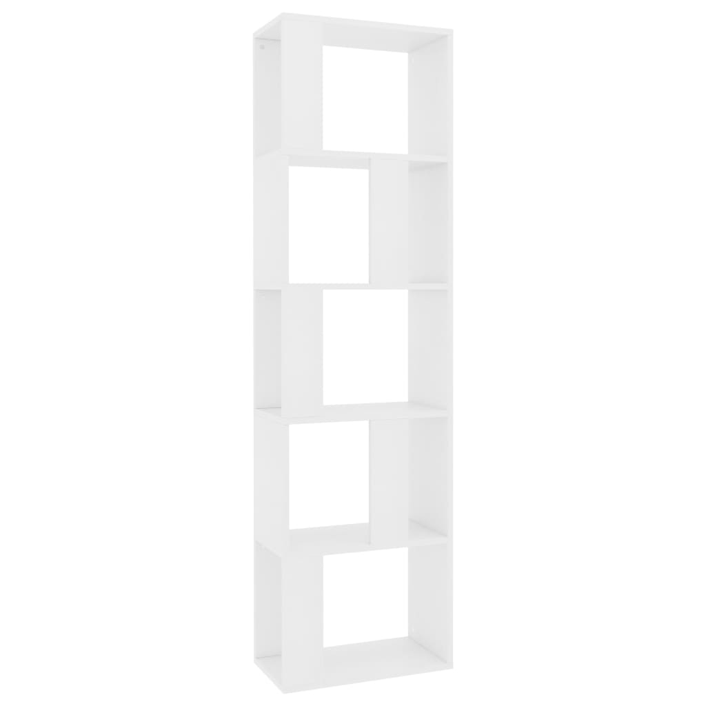 Bookshelf/Room Divider White 45x24x159 cm Wood Material