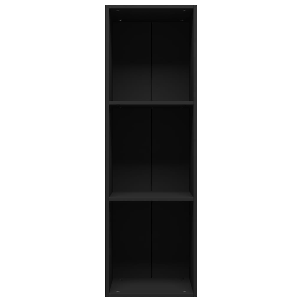 Bookcase/TV Cabinet Black 36x30x114 cm Wood Material