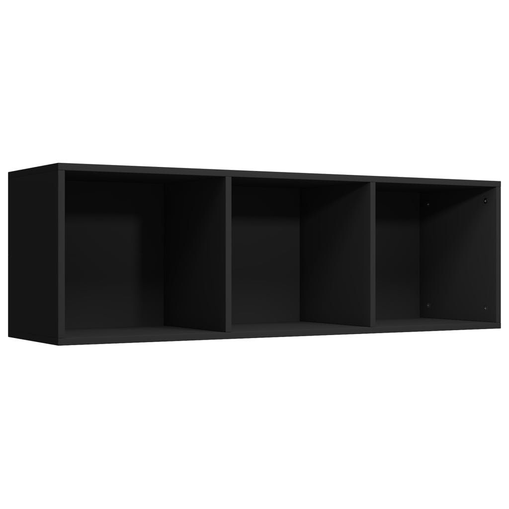 Bookcase/TV Cabinet Black 36x30x114 cm Wood Material