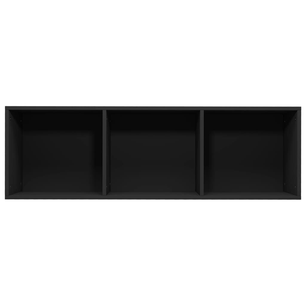 Bookcase/TV Cabinet Black 36x30x114 cm Wood Material