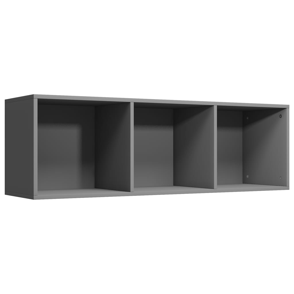 Bookcase/TV Cabinet Grey 36x30x114 cm Wood Material