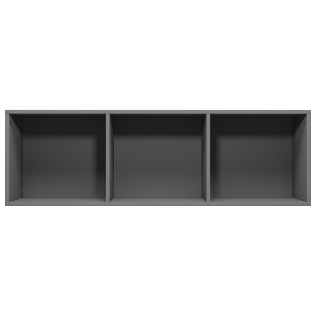 Bücherregal/TV-Schrank Grau 36x30x114 cm Holzwerkstoff