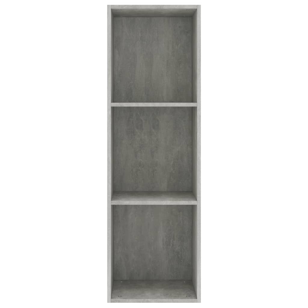 Bookcase/TV Cabinet Concrete Grey 36x30x114 cm Wood Material