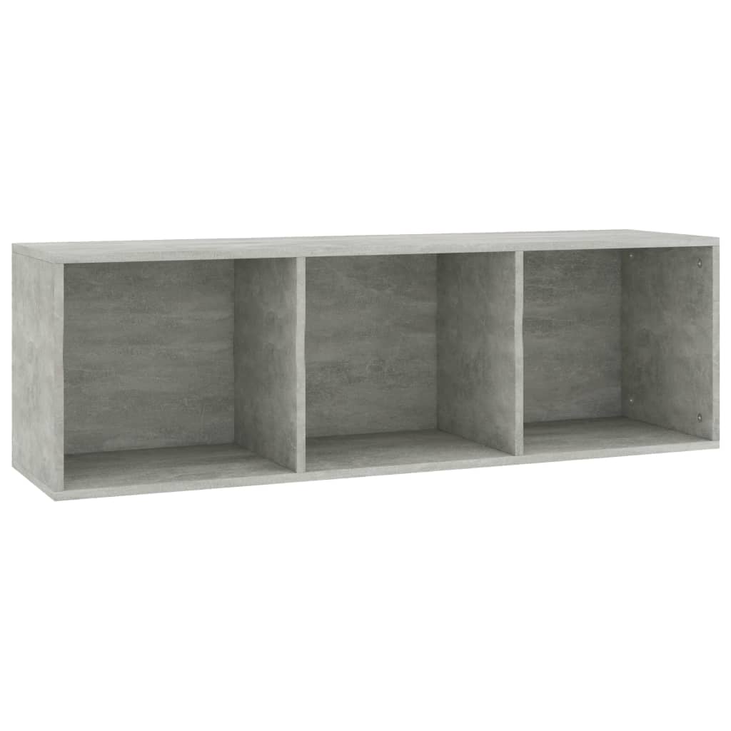 Bookcase/TV Cabinet Concrete Grey 36x30x114 cm Wood Material