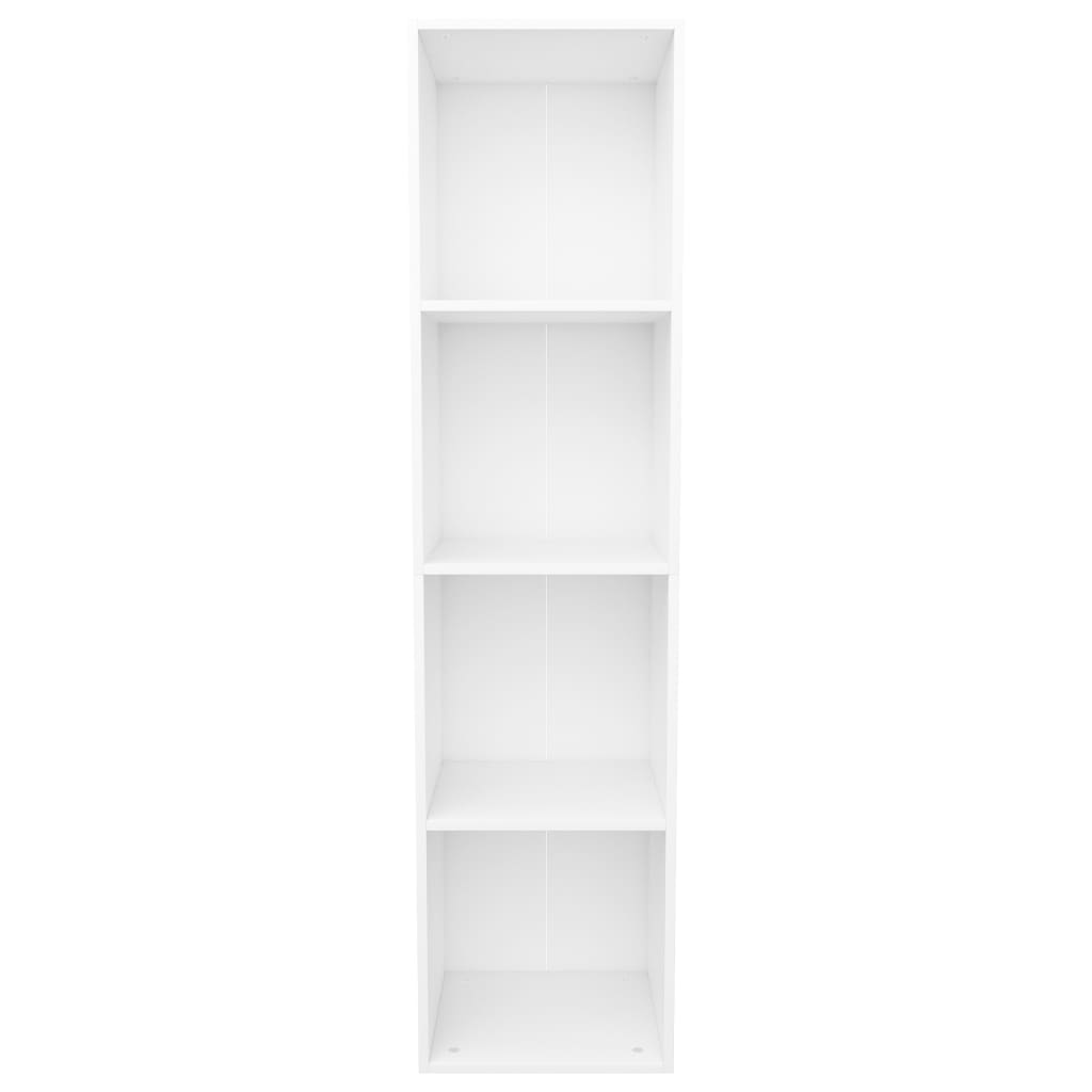 Bookcase/TV Cabinet White 36×30×143 cm Wood Material