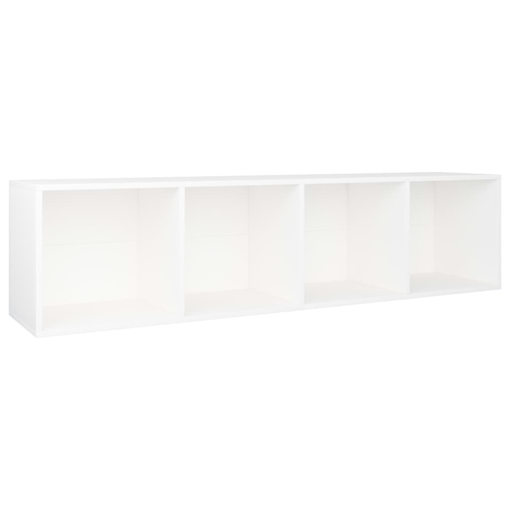 Bookcase/TV Cabinet White 36×30×143 cm Wood Material