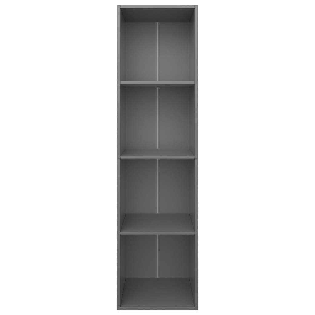 Bookcase/TV Cabinet Grey 36x30x143 cm Wood Material