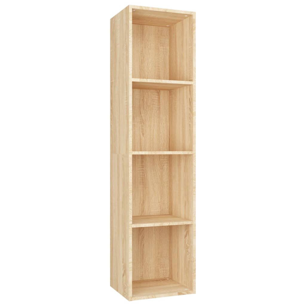 Bookcase/TV Cabinet Sonoma Oak 36x30x143 cm Wood Material