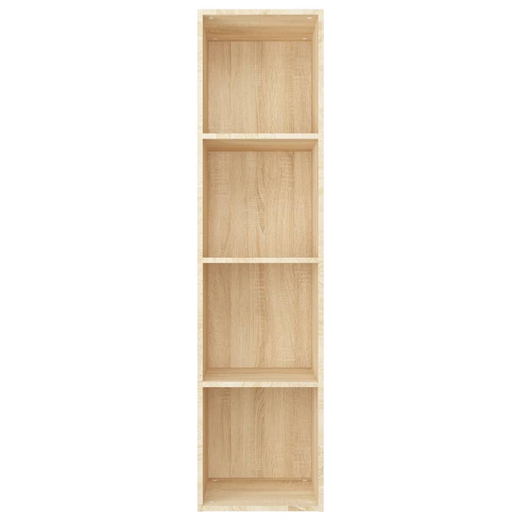 Bookcase/TV Cabinet Sonoma Oak 36x30x143 cm Wood Material