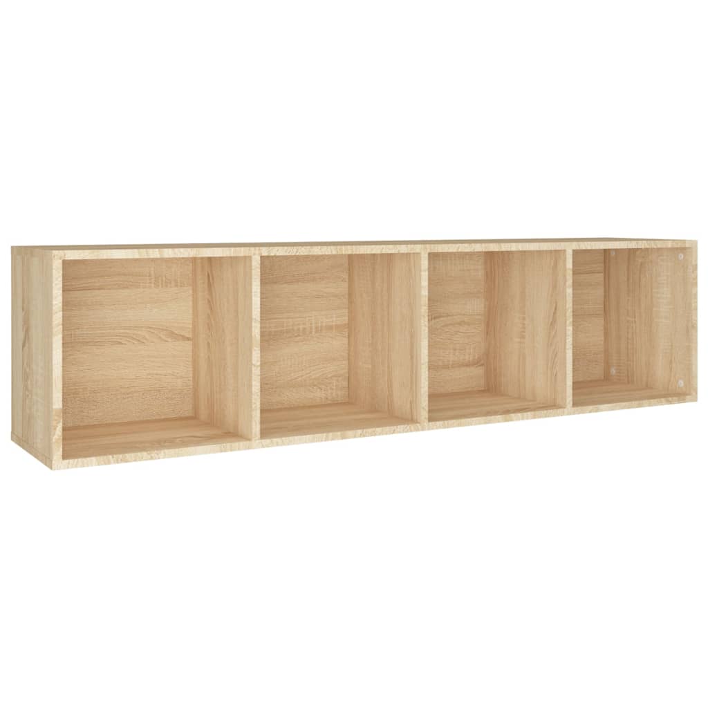 Bookcase/TV Cabinet Sonoma Oak 36x30x143 cm Wood Material