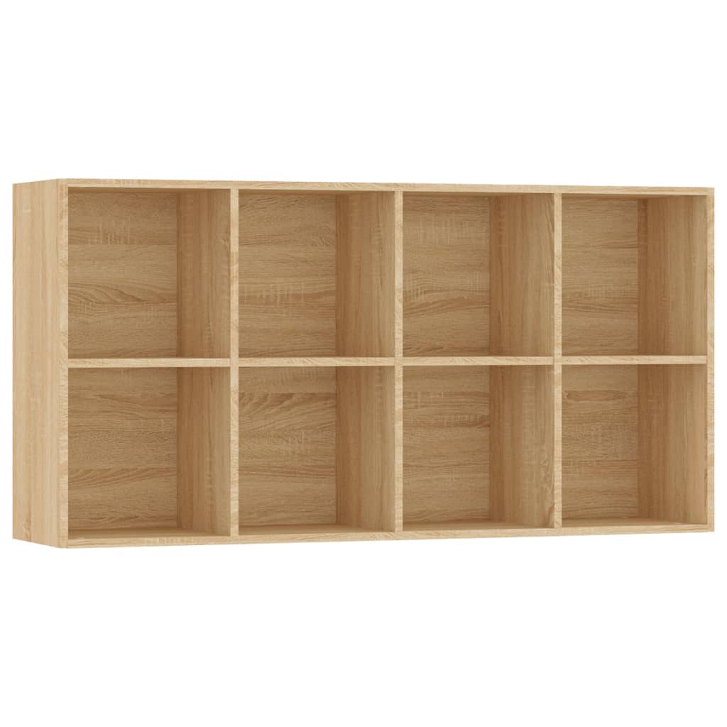 Bücherregal/Sideboard Sonoma-Eiche 66×30×130 cm Holzwerkstoff