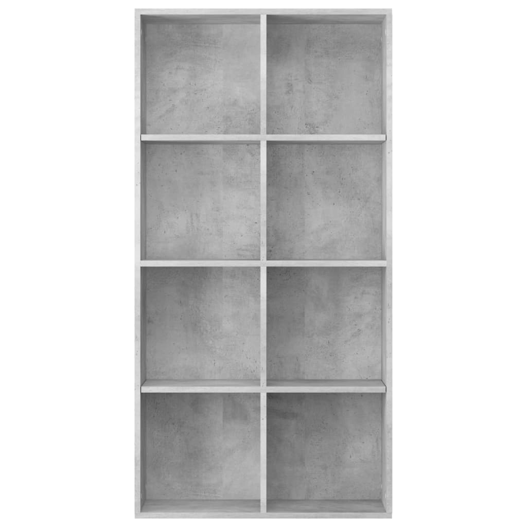 Bookshelf/Sideboard Concrete Grey 66×30×130 cm Wood Material