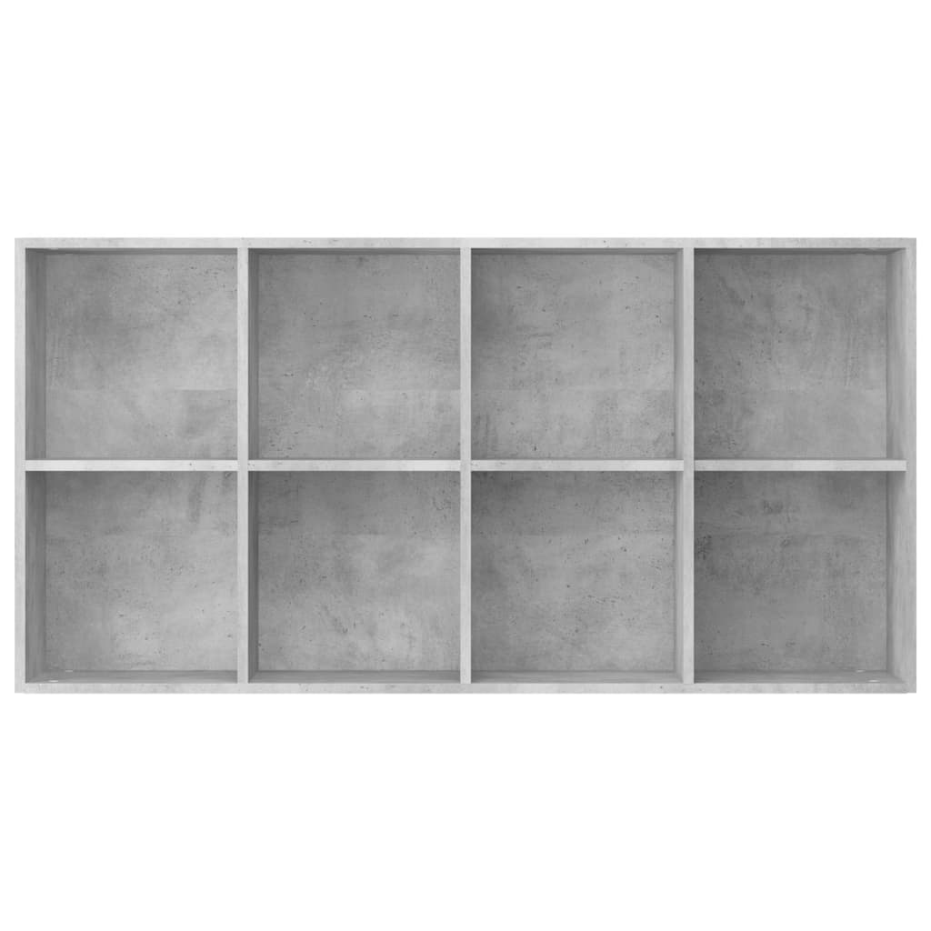 Bookshelf/Sideboard Concrete Grey 66×30×130 cm Wood Material