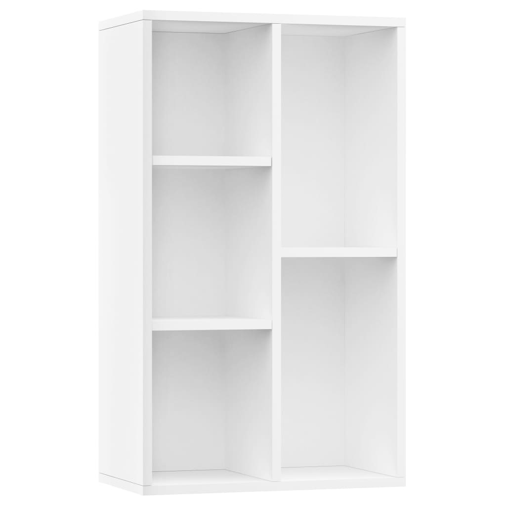 Bookcase/Sideboard White 50x25x80 cm Wood Material